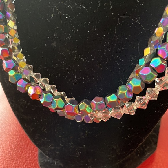 Creative designs by Elyse Jewelry - Gorgeous 3 strand necklace!! Swarovski crystals on every strand. Glamorous!!